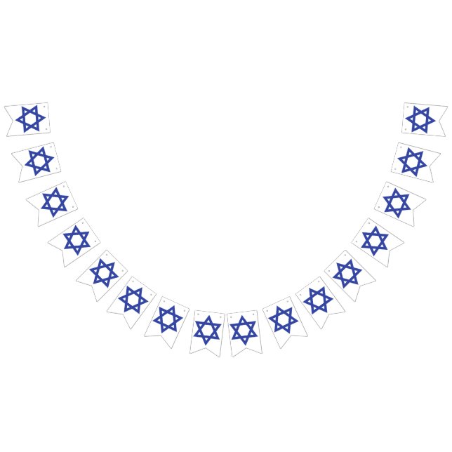 Bandeirinha Dia da Independência do Aniversário de Israel (Todos)