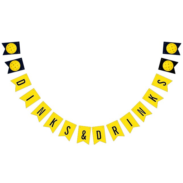 Bandeirinha Dinks e Bebidas do Partido da Pickleball (Todos)