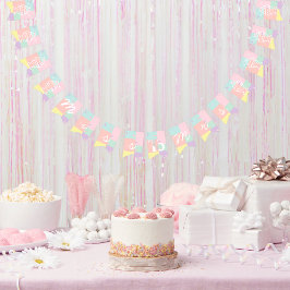 Bandeirinha Do Miss para Mrs. Chá de Noiva Retro Sorvete