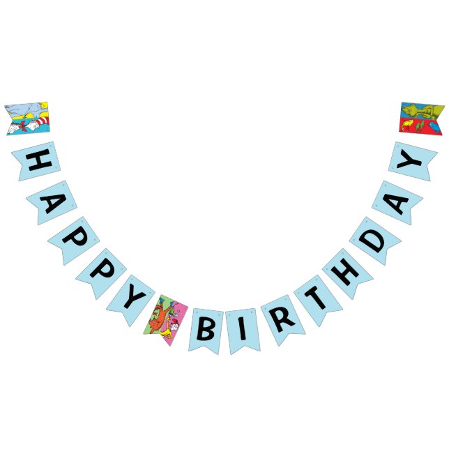 Bandeirinha Dr. Seuss | Fatia de Caracteres (Todos)