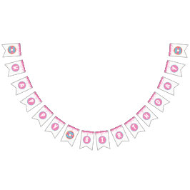 Bandeirinha Duas Banner de aniversário doce