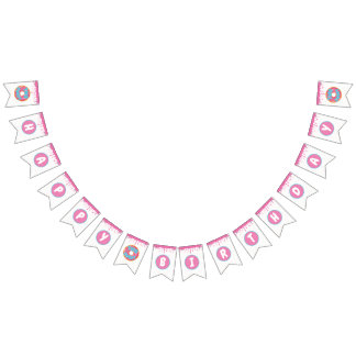 Bandeirinha Duas Banner de aniversário doce