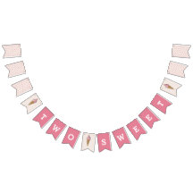 Duas Banner de Sorvete Rosa Doce