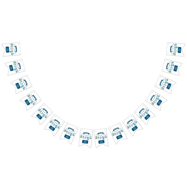 Bandeirinha É uma faixa de Chá de fraldas de menino (Todos)