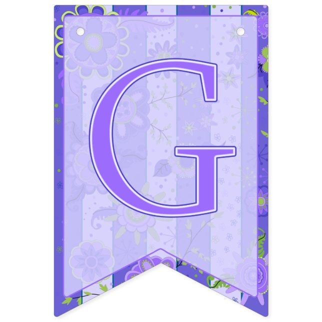 Bandeirinha É uma menina! O elefante floresce Swallowtail roxo (Décima Bandeira)