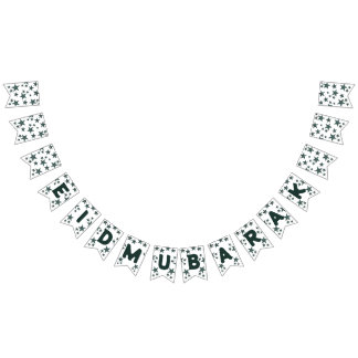 Bandeirinha Eid mubarak crescent Islam mubarak