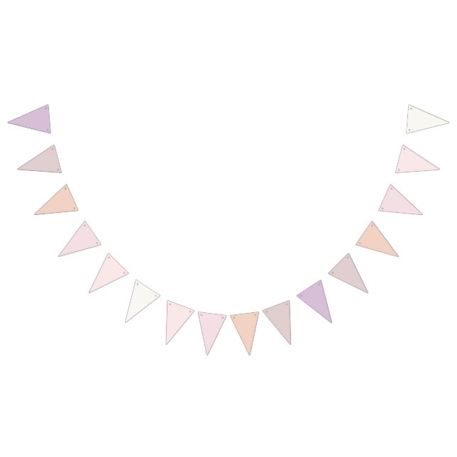 Bandeirinha Elegância Clássica Banner Gradiente de Bege para R (Todos)