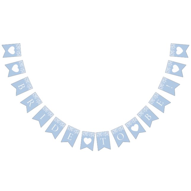 Bandeirinha Elegante Aquarela Algo Azul Noiva para Ser (Todos)