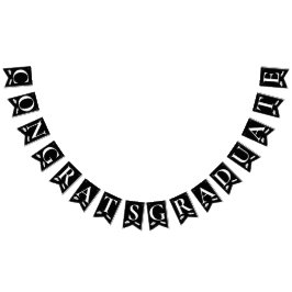 Bandeirinha Elegante Black White Felgat Boné, Diploma