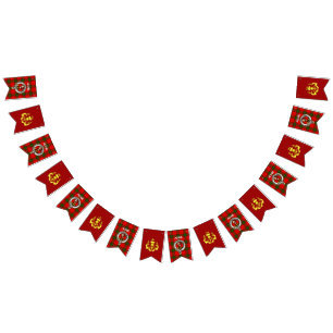 Bandeirinha Emblema/ Tecido Escocês do Clã Adair & Cardo Cober