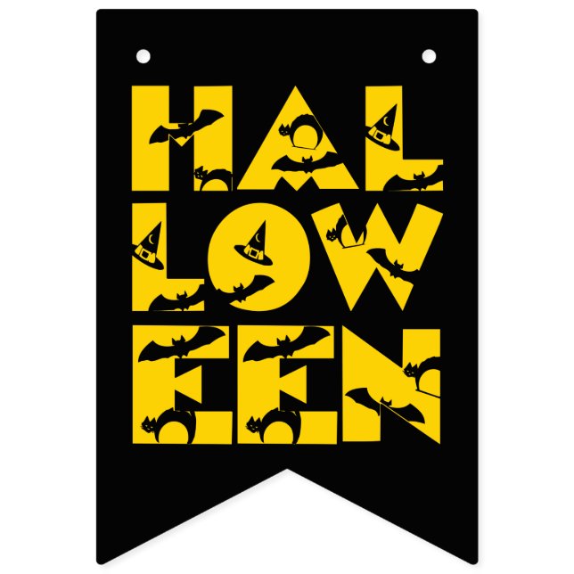 Bandeirinha Engraçado preto de bruxaria preto de bruxas de bru (Primeira Bandeira)