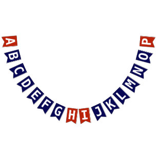 Bandeirinha Escolher Modelo de Camada 2 Patriótico Azul Branco