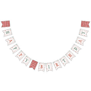 Bandeirinha Estandarte de Aniversário Winter ONEderland