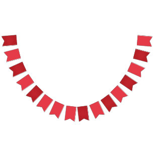 Bandeirinha Estandarte de bandeirolas personalizado Vermelho T