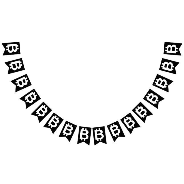 Bandeirinha Estandarte de Bunting Bitcoin B Cool (Todos)