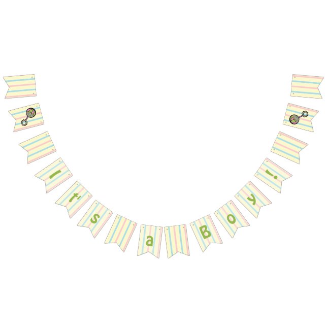 Bandeirinha Estandarte de Bunting de Chocalho Simplesmente Doc (Todos)