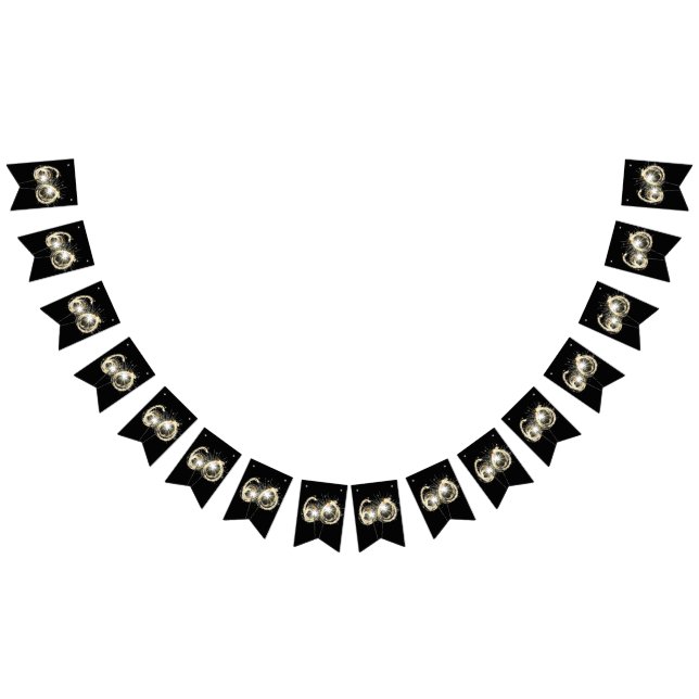 Bandeirinha Estimuladores de 60 Festas a Preto (Todos)