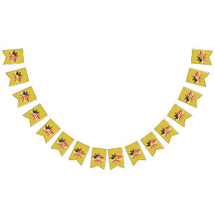 Bandeirinha Estrela Azul Branca Vermelha