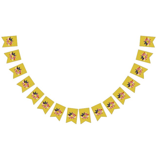 Bandeirinha Estrela Azul Branca Vermelha (Todos)