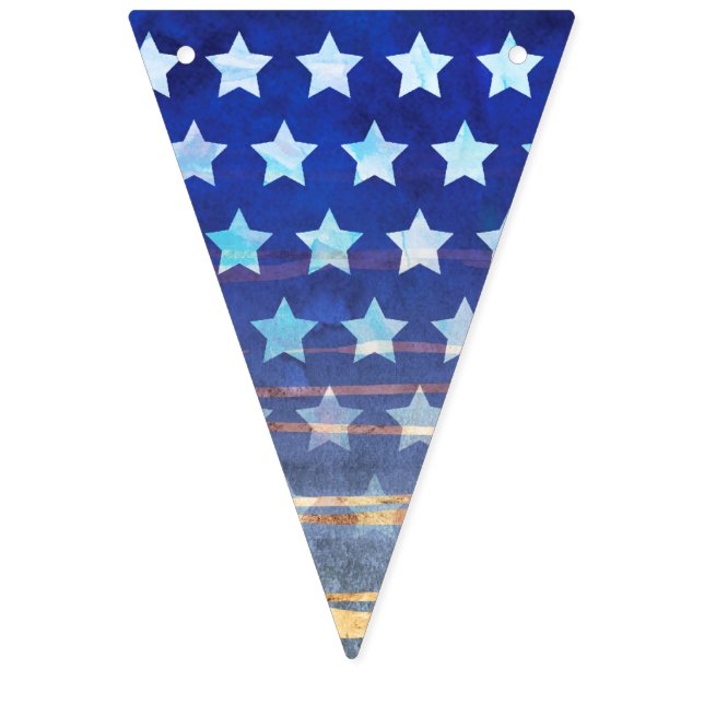 Bandeirinha Estrelas Domésticas de Boas-Vindas Personalizadas (Primeira Bandeira)