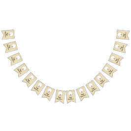 Bandeirinha Estrelas Douradas/Pretas do chá de fraldas, faixa 