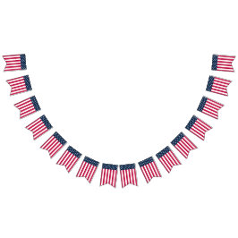 Bandeirinha Estrelas e faixas de sinalizador clássicas dos EUA