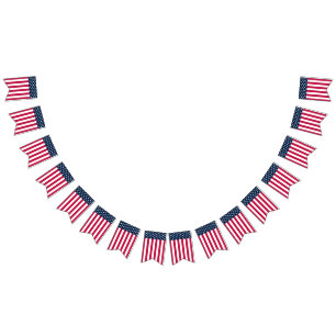 Bandeirinha Estrelas e faixas de sinalizador clássicas dos EUA