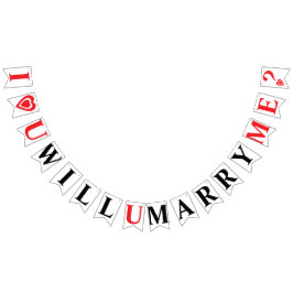 BANDEIRINHA EU TE AMO, VOCÊ ME CASADO? PROPOSTA DE WEDDING