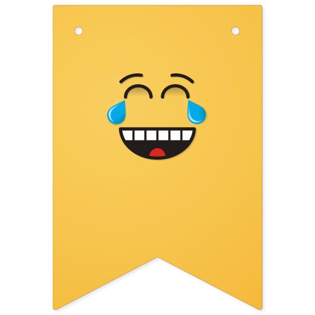 Bandeirinha Face com lágrimas de alegria (Primeira Bandeira)