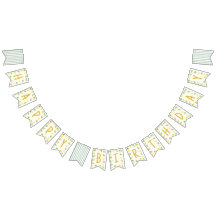 Faixa de Aniversário de 1 Ano Watercolor Lemon