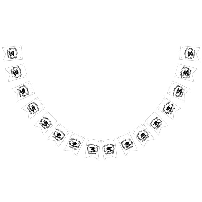 Bandeirinha Faixa de bandeirolas de congratulações pela format (Todos)