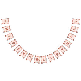 Bandeirinha Faixa de Bunting de Aniversário de Abóbora Retro R
