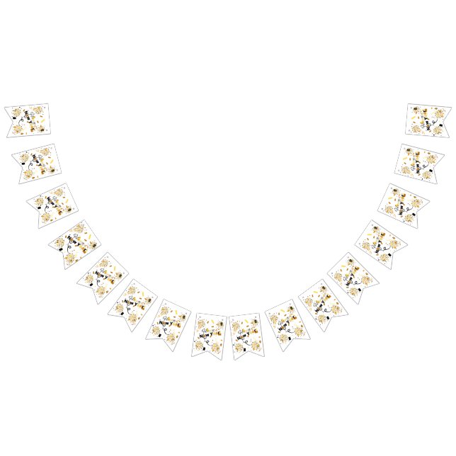 Bandeirinha Faixa de Bunting de Ano Novo Feliz (Todos)