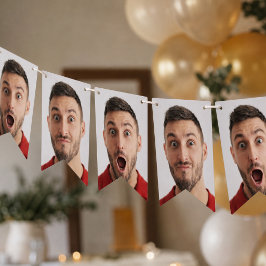 Bandeirinha Faixa de Bunting de Festa | Guarlanda de Selfie de