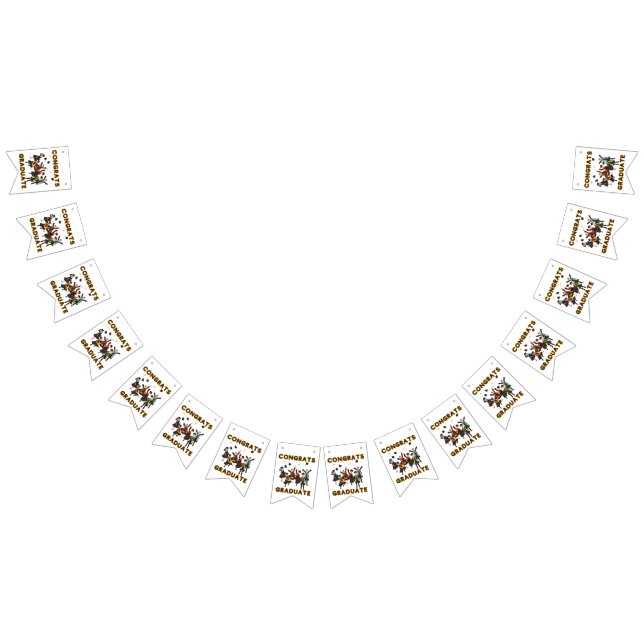 Bandeirinha Faixa de Bunting de Graduado Feliz (Todos)