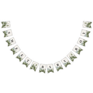 Bandeirinha faixa de chá de fraldas da floresta do parque naci