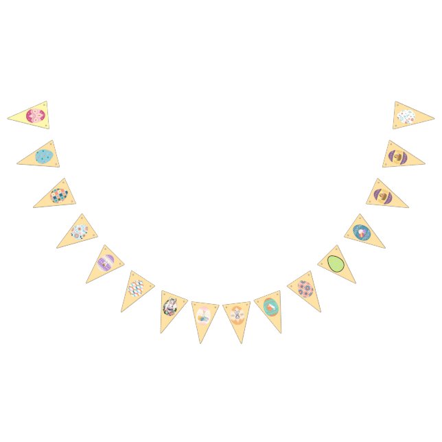 Bandeirinha Faixa de ovo da Festa páscoa (Todos)