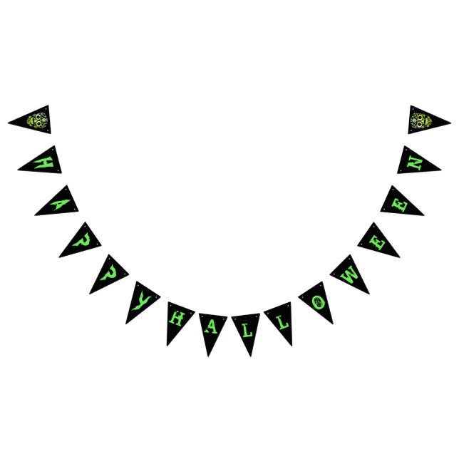 Bandeirinha faixa legal de na moda-crânio de festa do Dia das  (Todos)