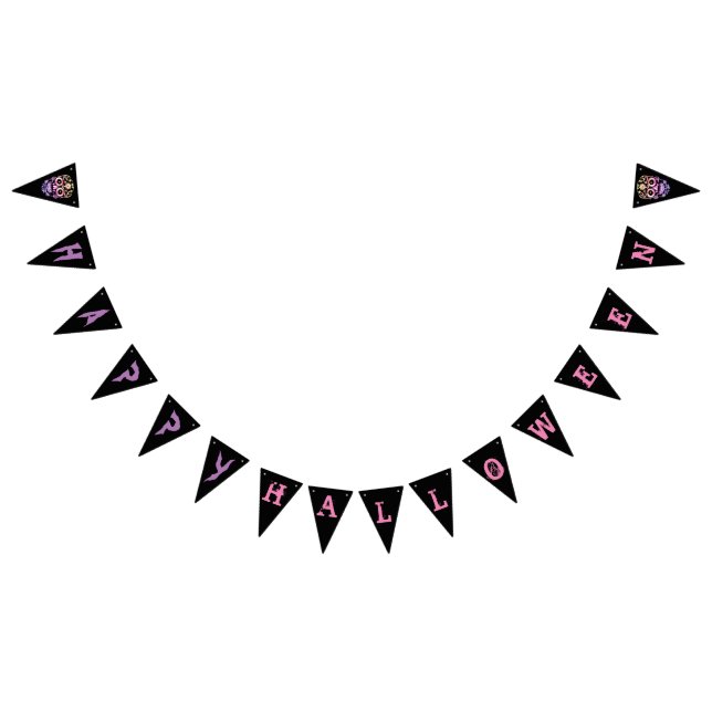 Bandeirinha faixa legal de na moda-crânio de festa do Dia das  (Todos)