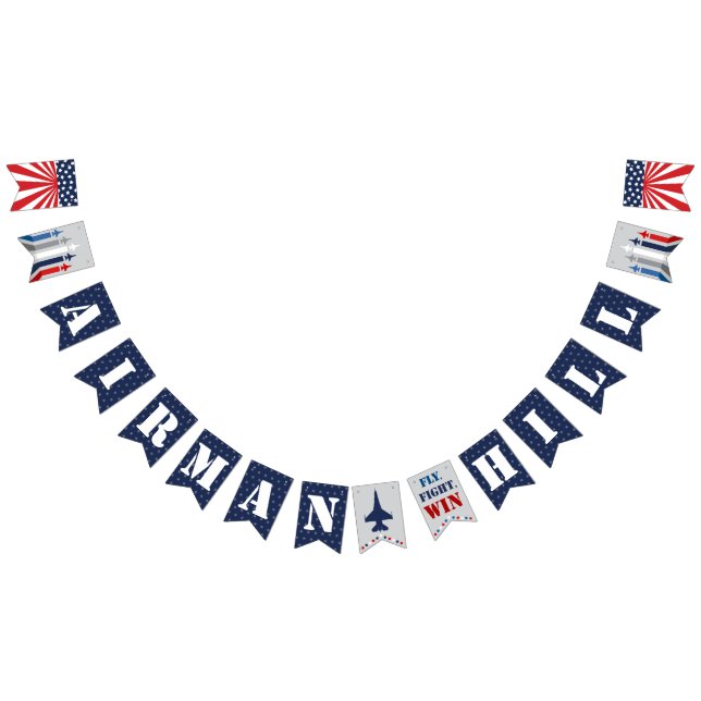 Bandeirinha Faixa Personalizada de Jato de Combatente Militar  (Todos)