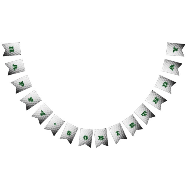 Bandeirinha Faixa Personalizada de Olhar para Bola de Golf (Todos)