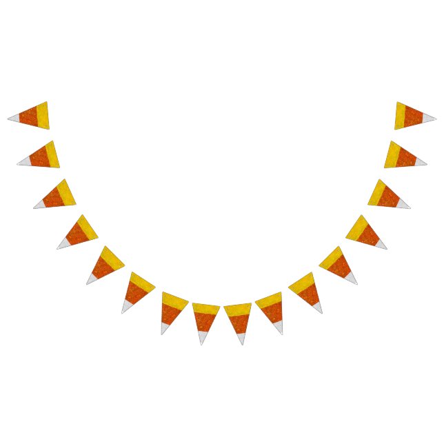 Bandeirinha Fall Halloween Gliteen Candy Corn (Todos)