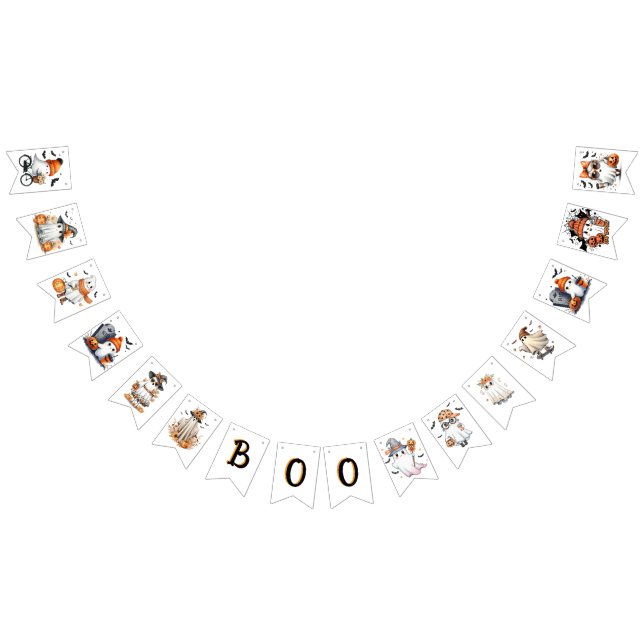 Bandeirinha Fantasmas Whimsical - BOO - (Todos)
