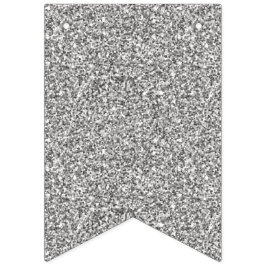 Bandeirinha Faux Silver Glitters.