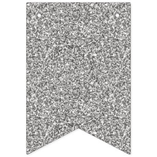 Bandeirinha Faux Silver Glitters.