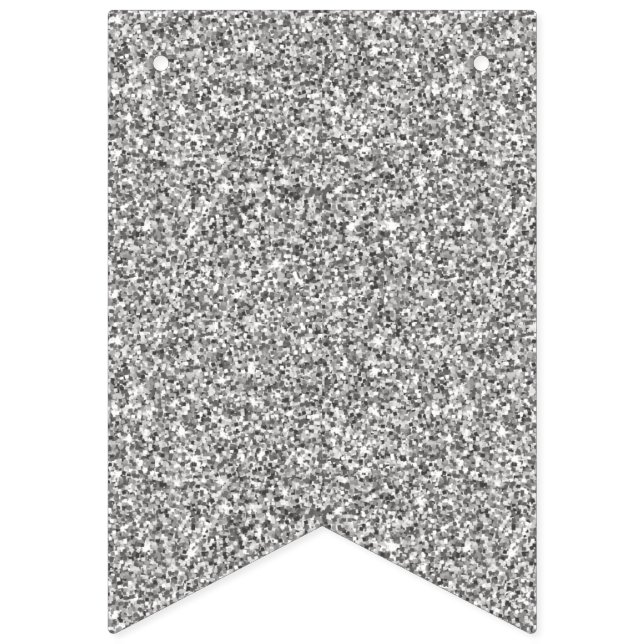 Bandeirinha Faux Silver Glitters. (Primeira Bandeira)