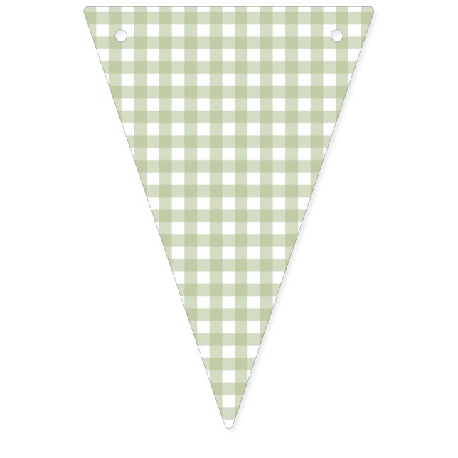 Bandeirinha Faye e Lauren Green Gingham (Primeira Bandeira)