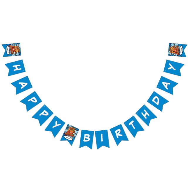 Bandeirinha FELIZ 18 ANIVERSÁRIO - Pop de Arte (Todos)