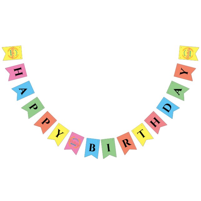 Bandeirinha Feliz aniversário  (Todos)