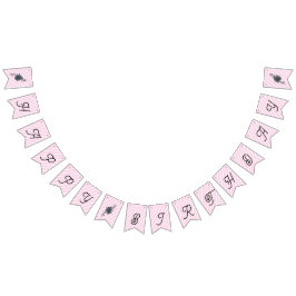 Bandeirinha Feliz Aniversário Balé Flores